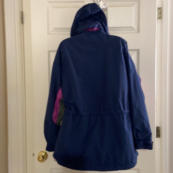 Columbia Ladies Long’s Peak Windbreaker Jacket with Hood Size Large Vint… - Picture 3 of 11